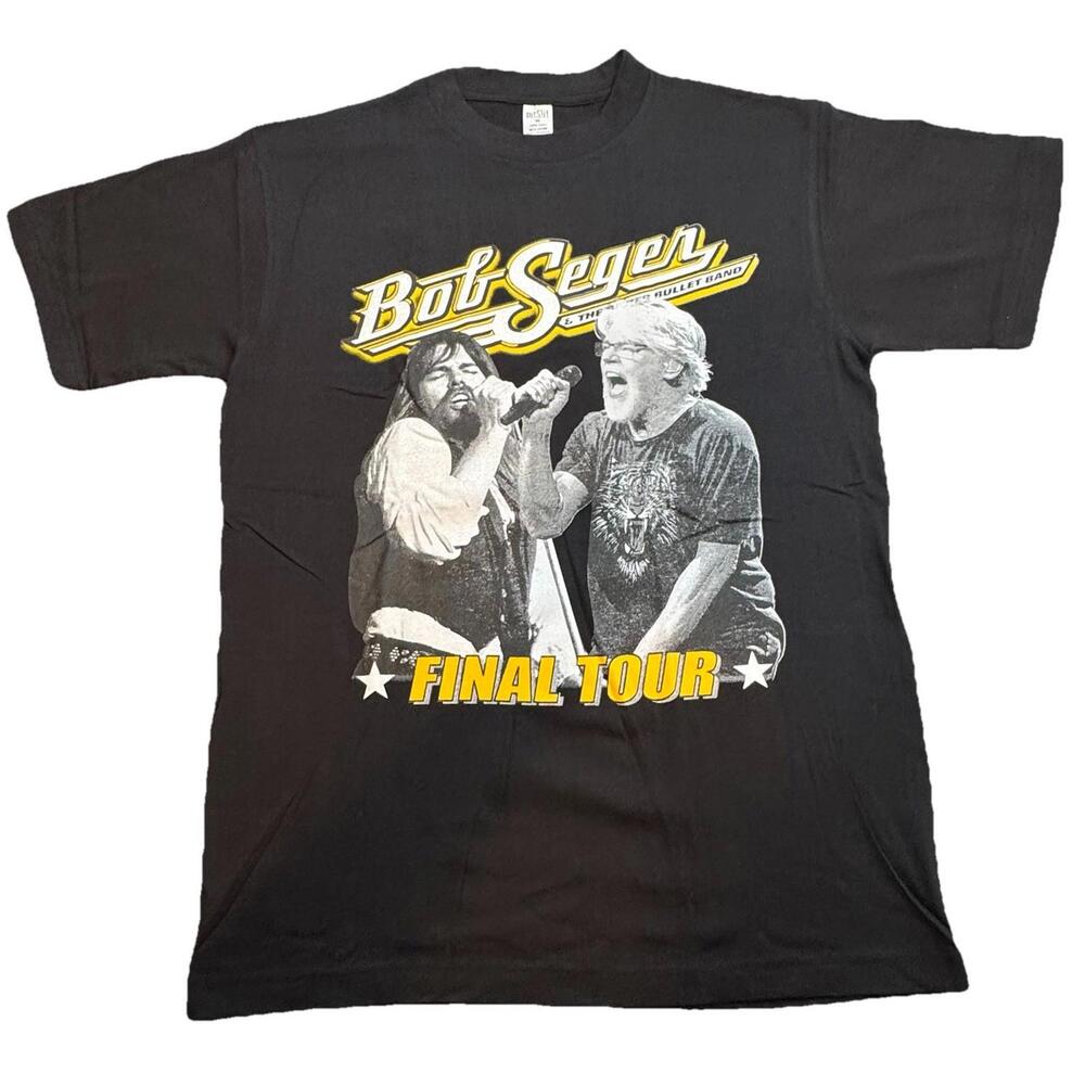 Bob Seger Concert T Shirt Black Final Tour Dble Sided 2019 REAL Brand New M-2XL